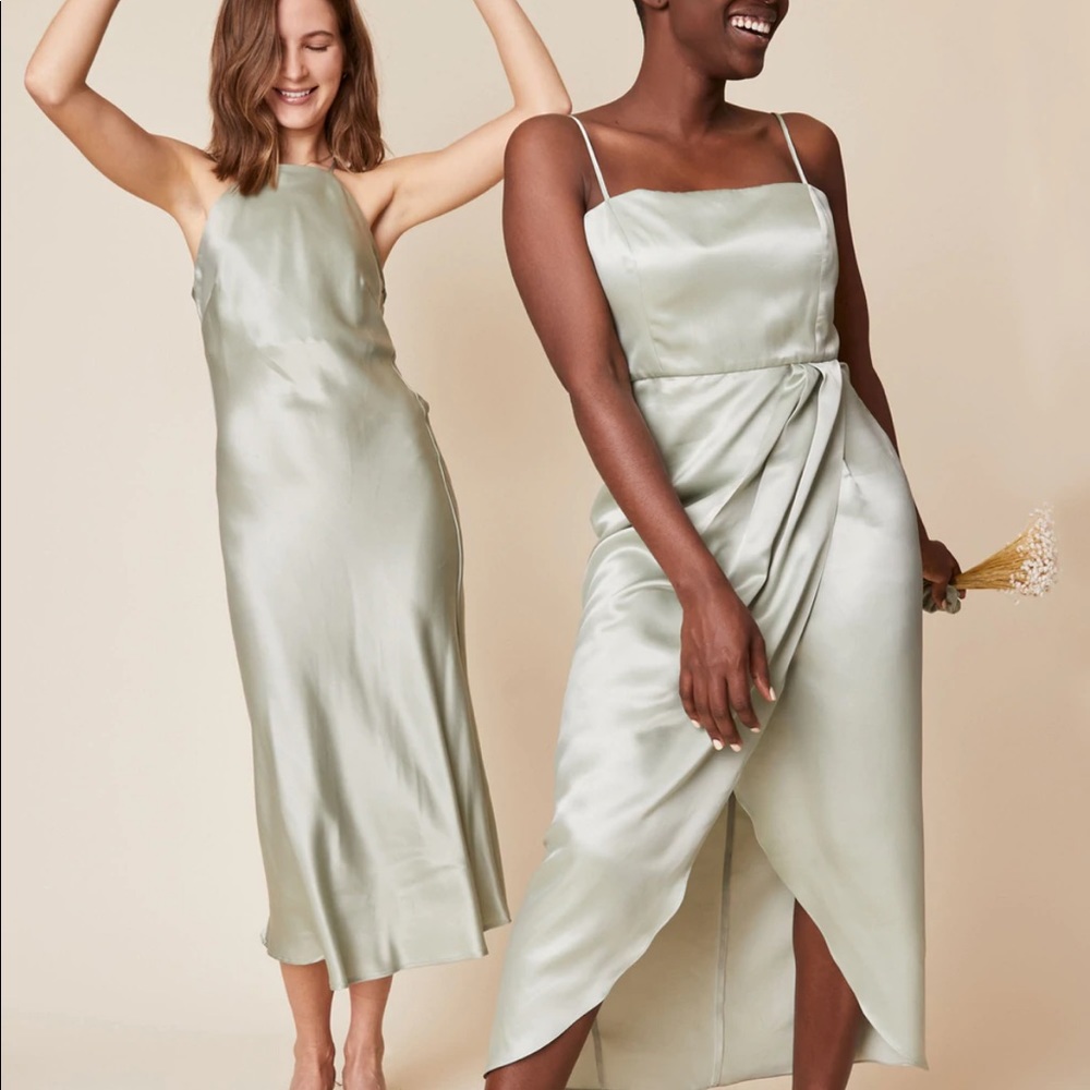 Whimsy + Row Natalia Dress in Sage